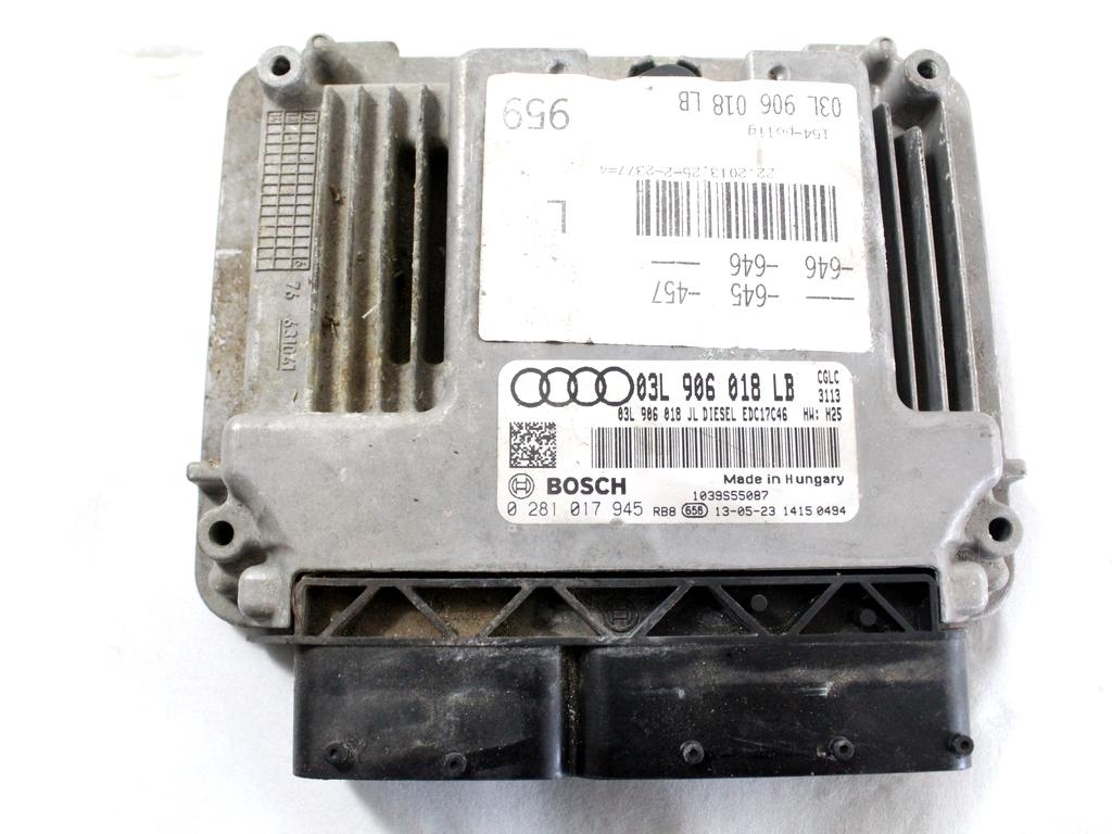 KOMPLET ODKLEPANJE IN VZIG  OEM N. 10413 KIT ACCENSIONE AVVIAMENTO ORIGINAL REZERVNI DEL AUDI A6 C7 BER/SW/ALLROAD (2011 - 2018)DIESEL LETNIK 2013