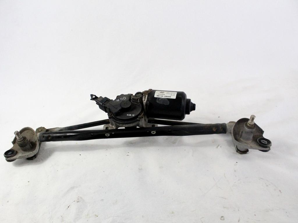 MOTORCEK PREDNJIH BRISALCEV OEM N. 98110-2B000 ORIGINAL REZERVNI DEL HYUNDAI SANTA FE CM MK2 (2006 - 2012)DIESEL LETNIK 2011