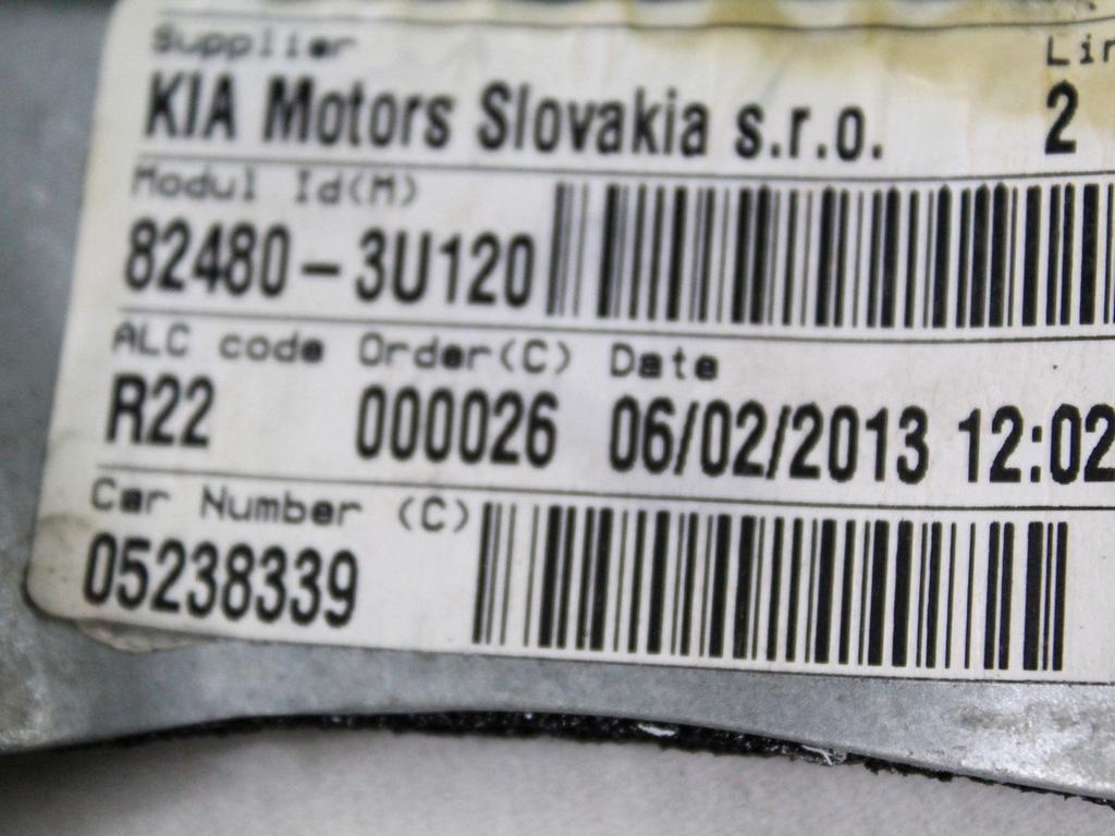 MEHANIZEM DVIGA SPREDNJIH STEKEL  OEM N. 18502 SISTEMA ALZACRISTALLO PORTA ANTERIORE ELETTR ORIGINAL REZERVNI DEL KIA SPORTAGE SL MK3 (2010 - 2016)DIESEL LETNIK 2013