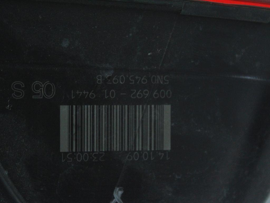 ZADNJI LEVI ZAROMET OEM N. 5N0945093B ORIGINAL REZERVNI DEL VOLKSWAGEN TIGUAN 5N MK1 (2007 - 2011)DIESEL LETNIK 2009