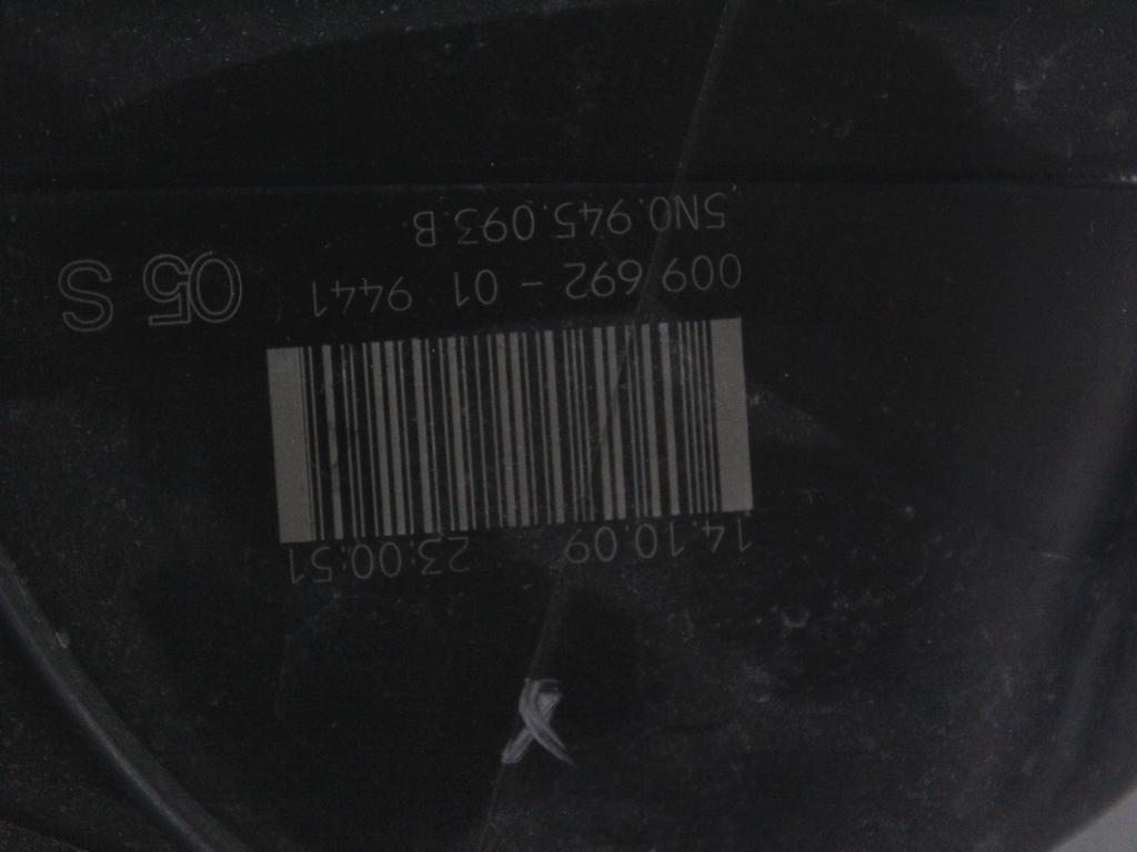 ZADNJI LEVI ZAROMET OEM N. 5N0945093B ORIGINAL REZERVNI DEL VOLKSWAGEN TIGUAN 5N MK1 (2007 - 2011)DIESEL LETNIK 2009