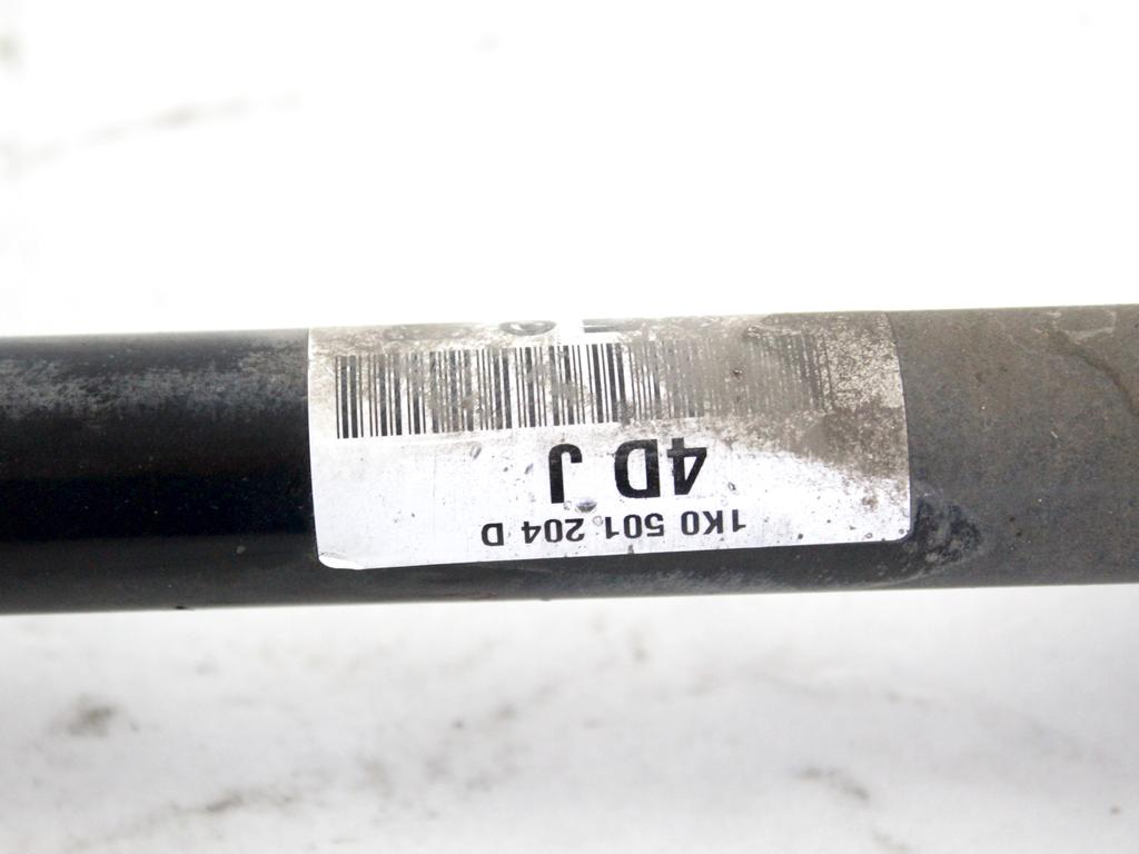 DESNA ZADNJA POGONSKA GRED  OEM N. 1K0501204D ORIGINAL REZERVNI DEL VOLKSWAGEN TIGUAN 5N MK1 (2007 - 2011)DIESEL LETNIK 2009