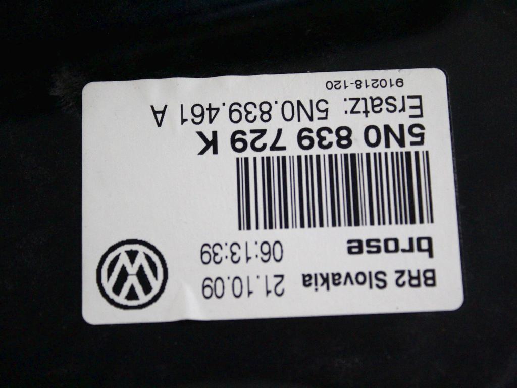 MEHANIZEM DVIGA ZADNJIH STEKEL  OEM N. 23178 SISTEMA ALZACRISTALLO PORTA POSTERIORE ELETT ORIGINAL REZERVNI DEL VOLKSWAGEN TIGUAN 5N MK1 (2007 - 2011)DIESEL LETNIK 2009