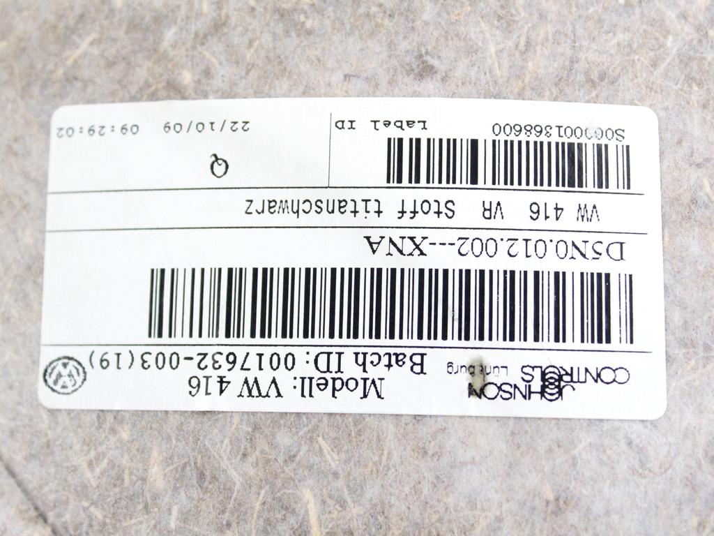 NOTRANJA OBLOGA SPREDNJIH VRAT OEM N. PNADTVWTIGUAN5NMK1SV5P ORIGINAL REZERVNI DEL VOLKSWAGEN TIGUAN 5N MK1 (2007 - 2011)DIESEL LETNIK 2009