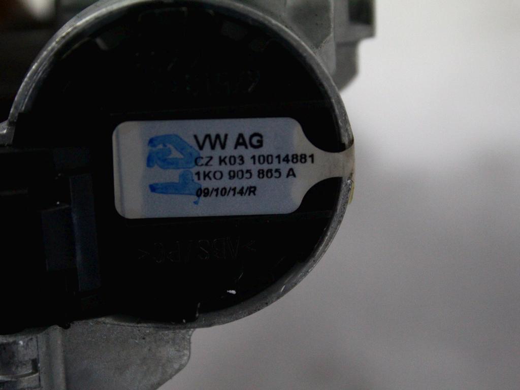 KOMPLET ODKLEPANJE IN VZIG  OEM N. 23178 KIT ACCENSIONE AVVIAMENTO ORIGINAL REZERVNI DEL VOLKSWAGEN TIGUAN 5N MK1 (2007 - 2011)DIESEL LETNIK 2009