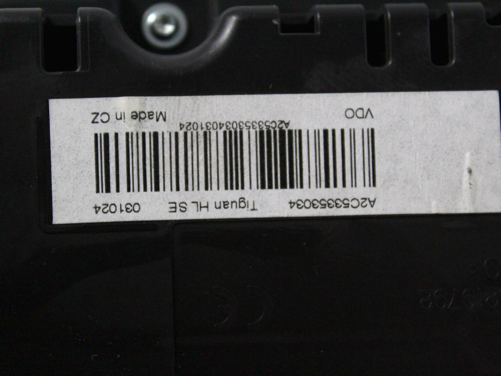 KOMPLET ODKLEPANJE IN VZIG  OEM N. 23178 KIT ACCENSIONE AVVIAMENTO ORIGINAL REZERVNI DEL VOLKSWAGEN TIGUAN 5N MK1 (2007 - 2011)DIESEL LETNIK 2009