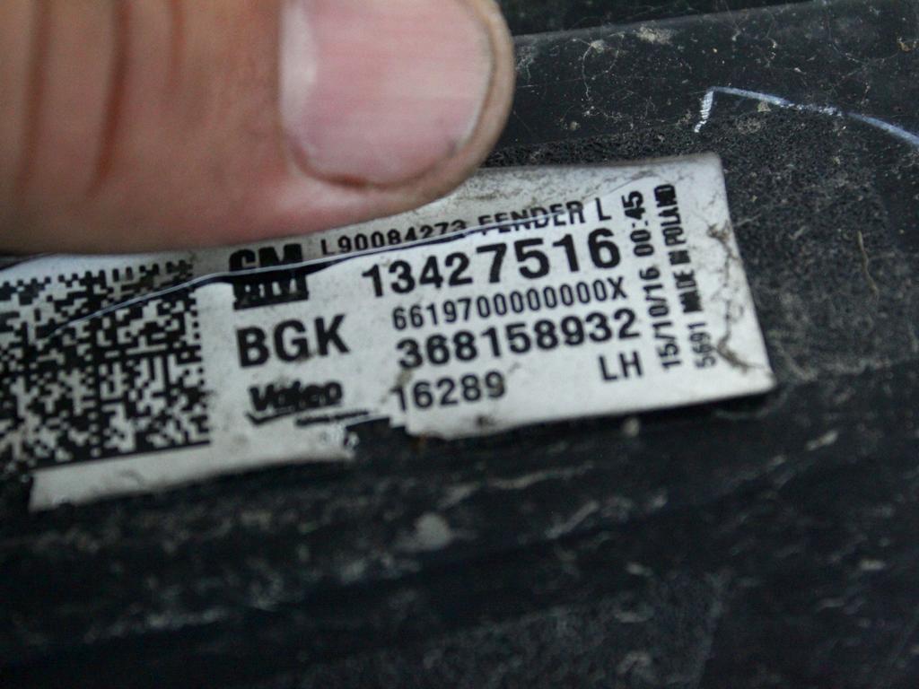 ZADNJI LEVI ZAROMET OEM N. 13427516 ORIGINAL REZERVNI DEL OPEL ASTRA K B16 5P/3P/SW (2015 - 2021)DIESEL LETNIK 2017