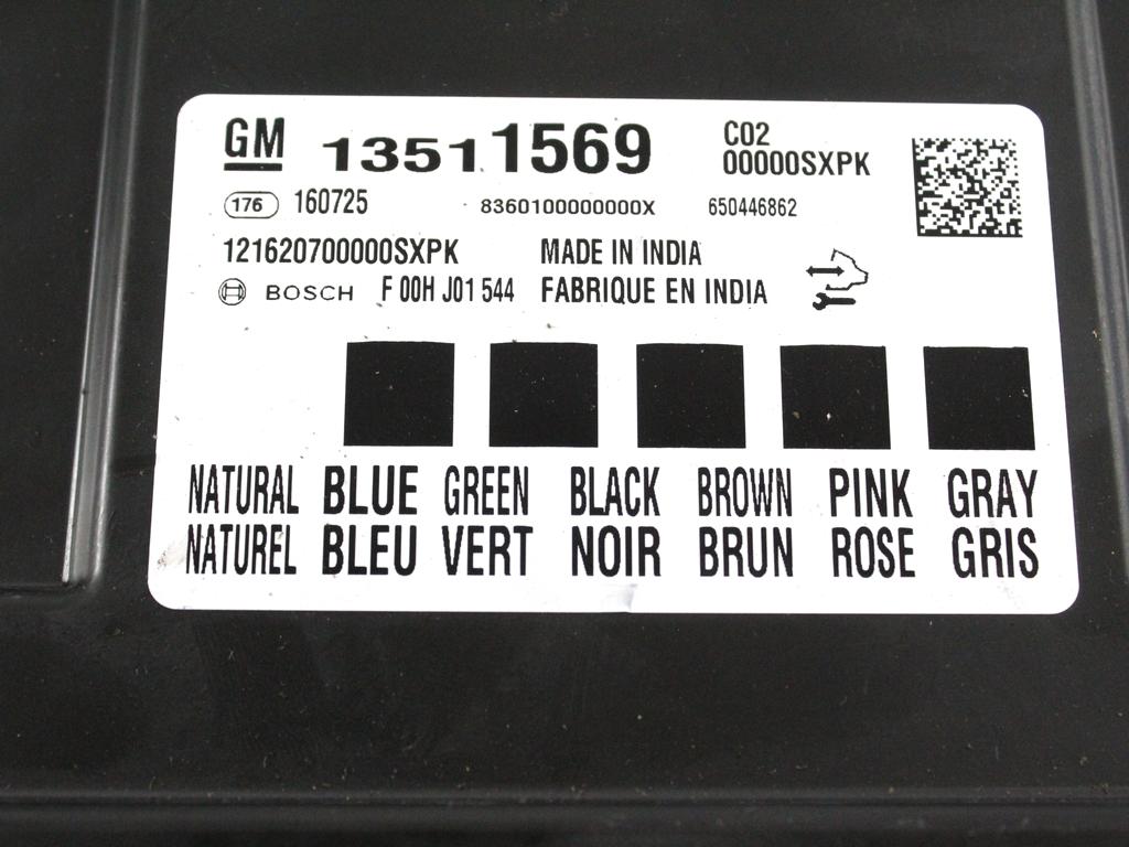 KOMPLET ODKLEPANJE IN VZIG  OEM N. 117723 KIT ACCENSIONE AVVIAMENTO ORIGINAL REZERVNI DEL OPEL ASTRA K B16 5P/3P/SW (2015 - 2021)DIESEL LETNIK 2017