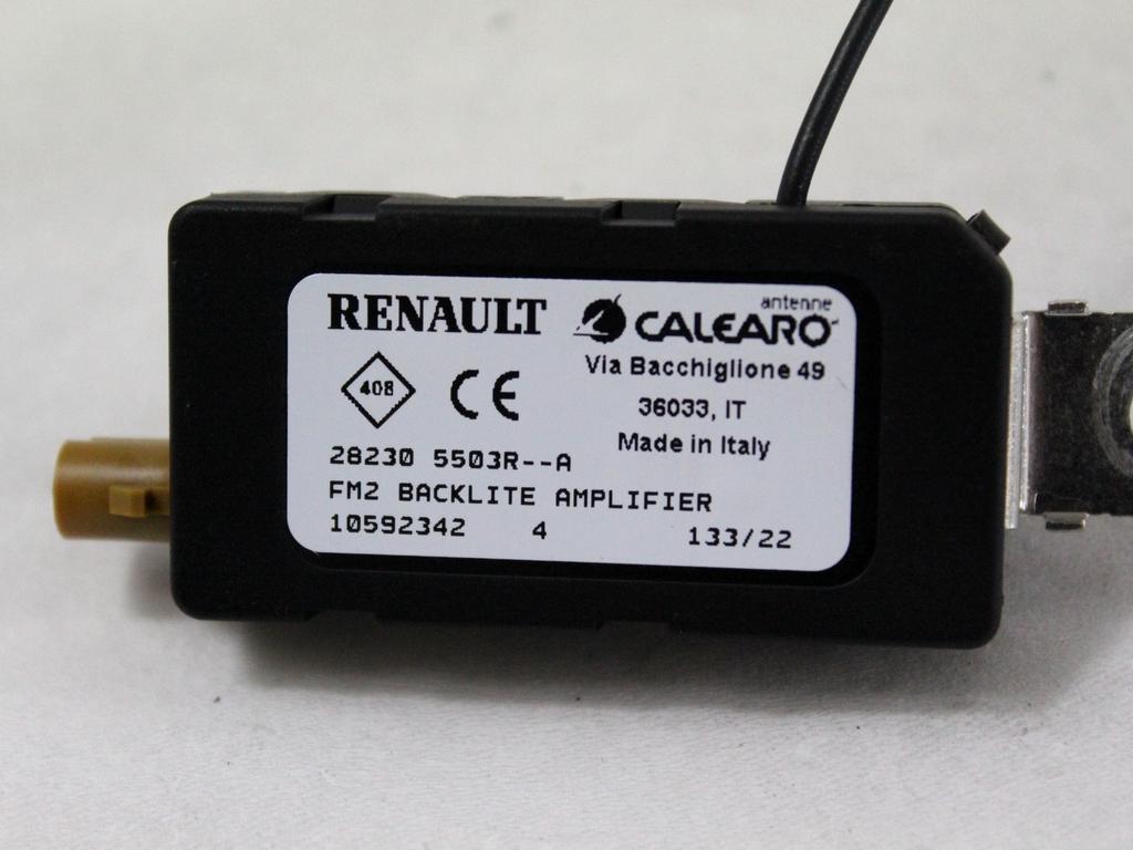 OJACEVALEC / ANTENA OEM N. 282305503R ORIGINAL REZERVNI DEL RENAULT CLIO B7 SCE MK5 (DAL 2019)IBRIDO (ELETRICO-BENZINA) LETNIK 2022