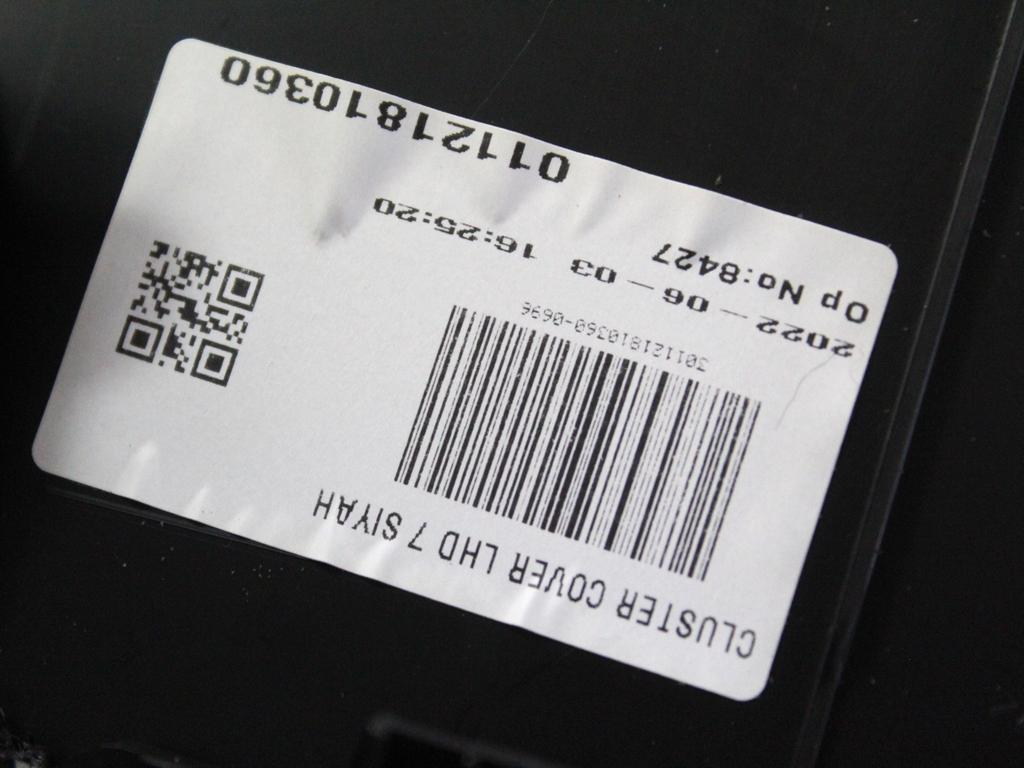 ARMATURNA PLO?CA OEM N. 682406595R ORIGINAL REZERVNI DEL RENAULT CLIO B7 SCE MK5 (DAL 2019)IBRIDO (ELETRICO-BENZINA) LETNIK 2022