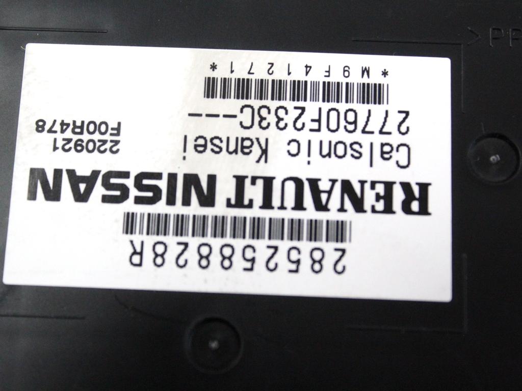 NADZOR KLIMATSKE NAPRAVE OEM N. 285258828R ORIGINAL REZERVNI DEL RENAULT CLIO B7 SCE MK5 (DAL 2019)IBRIDO (ELETRICO-BENZINA) LETNIK 2022