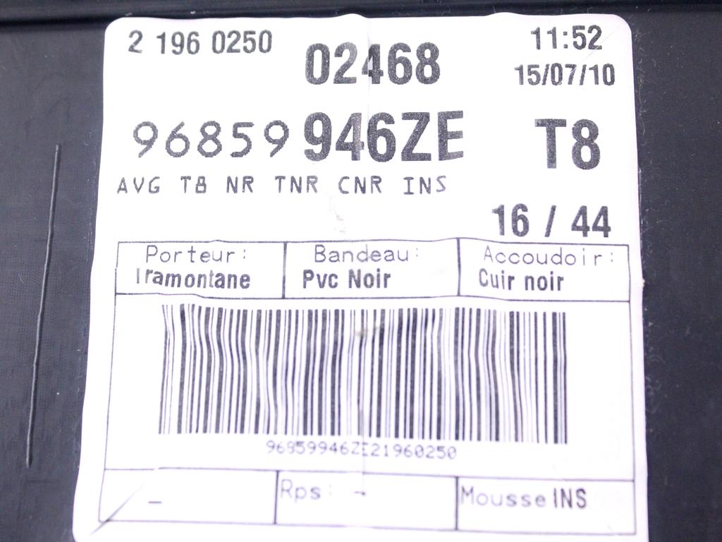 NOTRANJA OBLOGA SPREDNJIH VRAT OEM N. PNASPPG30080USV5P ORIGINAL REZERVNI DEL PEUGEOT 3008 MK1 0U (2009 - 2016) DIESEL LETNIK 2010