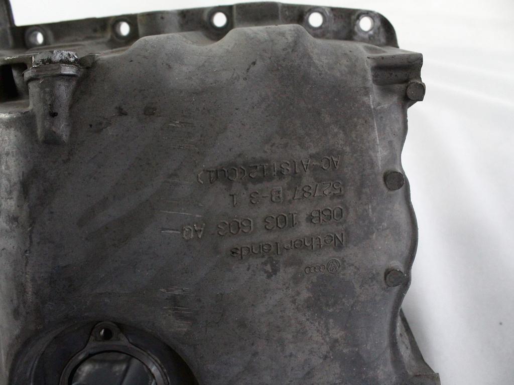 POSODA ZA OLJE/KARTER OLJA OEM N. 06B103603AQ ORIGINAL REZERVNI DEL AUDI A4 B6 8E2 8E5 BER/SW (2001 - 2005) DIESEL LETNIK 2002