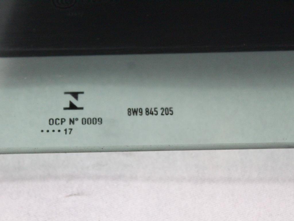 ZADNJA LEVA STEKLO OEM N. 8W9845205 ORIGINAL REZERVNI DEL AUDI A4 B9 BER/SW/ALLROAD (2015 - 2019)DIESEL LETNIK 2017