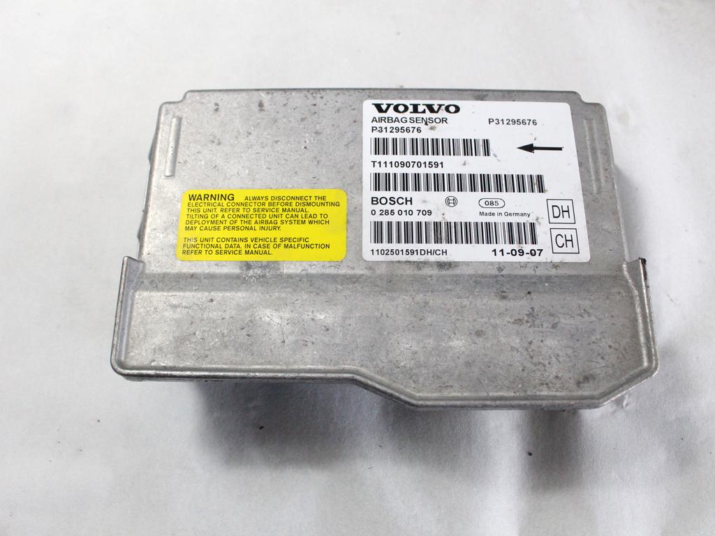 31295676 KIT AIRBAG VOLVO V70 SW 2.0 D 120KW AUT 5P (2011) RICAMBIO USATO CON CENTRALINA AIRBAG, AIRBAG VOLANTE, PRETENSIONATORI CINTURE DI SICUREZZA 31332820 39859386 39859385   