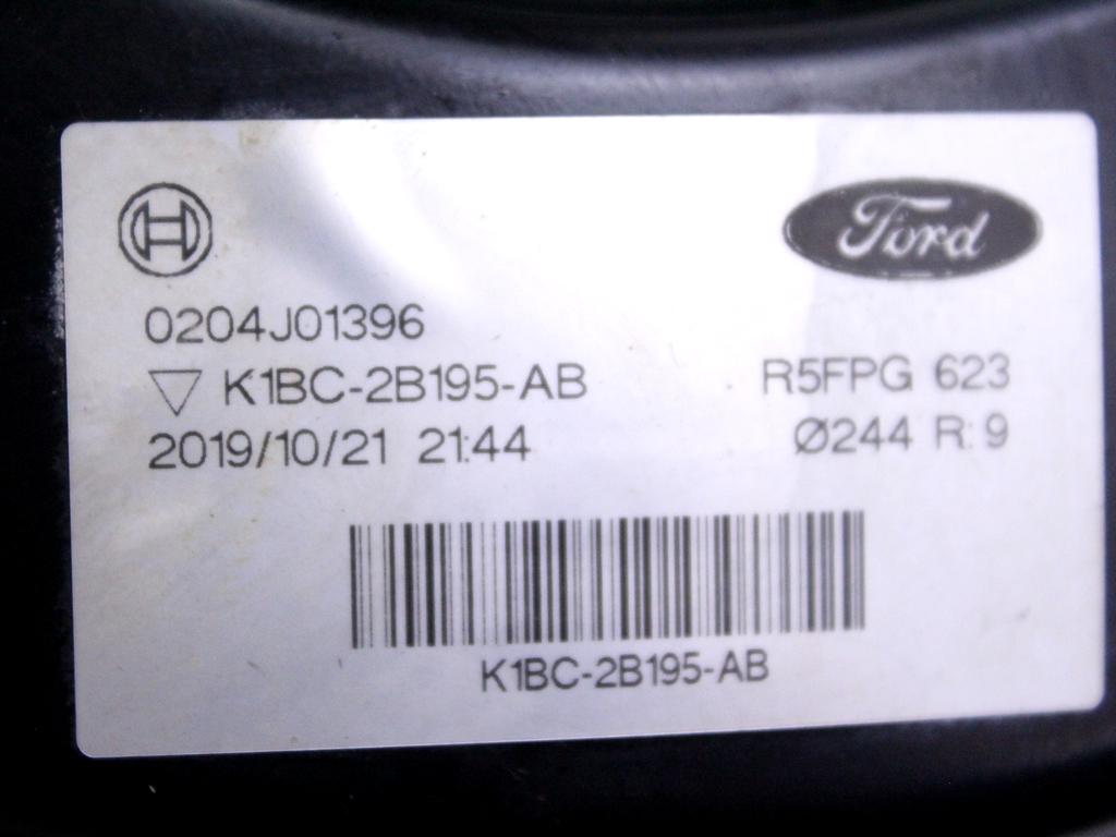 K1BC-2B195-AB SERVOFRENO FORD FIESTA 1.1 G 55KW 5M 5P (2019) RICAMBIO USATO CON POMPA COMANDO FRENI CILINDRO MAESTRO E VASCHETTA