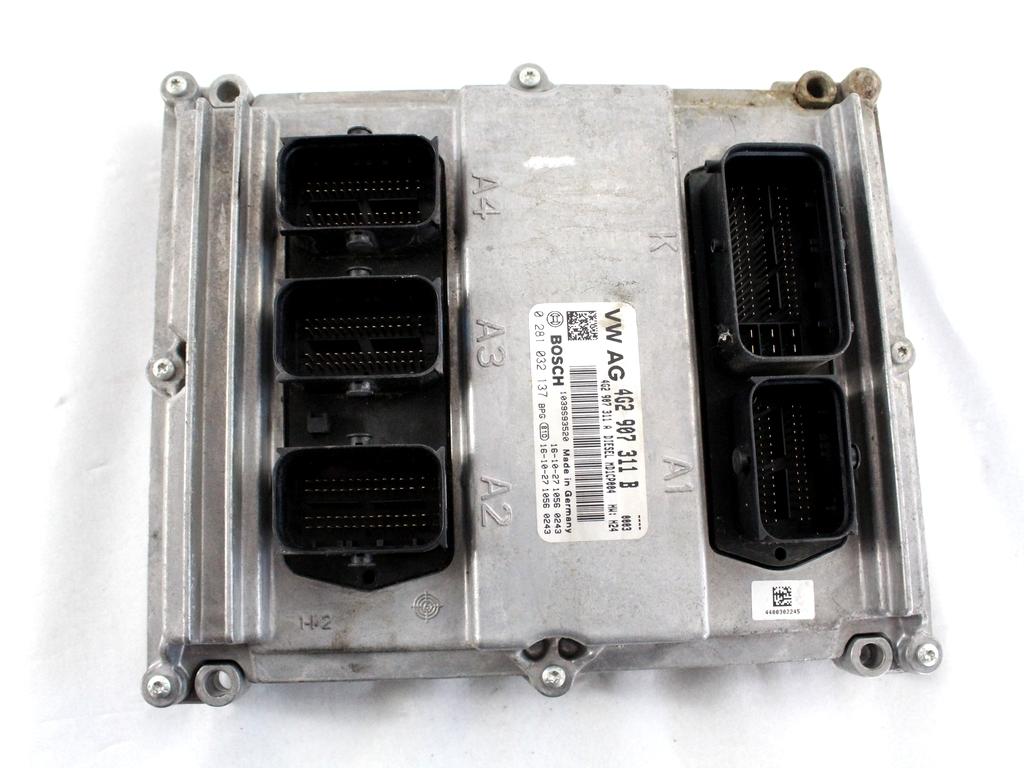 4G2907311B KIT ACCENSIONE AVVIAMENTO AUDI A6 C7 SW 3.0 D 160KW AUT 5P (2016) RICAMBIO USATO CON CENTRALINA MOTORE, QUADRO STRUMENTI CONTACHILOMETRI 0281032137 4G8920934R 4H0909131 4H0907063GH 4H0907064HN