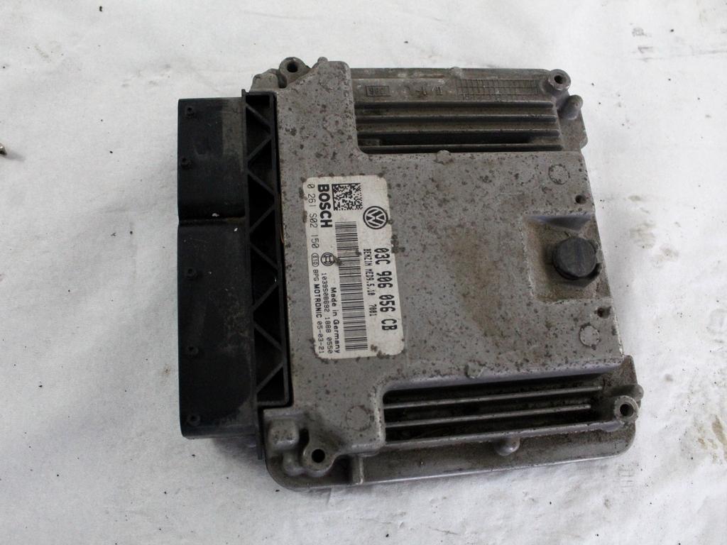 03C906056CB KIT ACCENSIONE AVVIAMENTO VOLKSWAGEN GOLF 5 1.6 B 85KW 6M 3P (2005) RICAMBIO USATO CON CENTRALINA MOTORE, QUADRO STRUMENTI, BLOCCHETTI ACCENSIONE APERTURA CON DOPPIA CHIAVE 0261S02150 1K0905851B 1K0937049N 1K0920861L