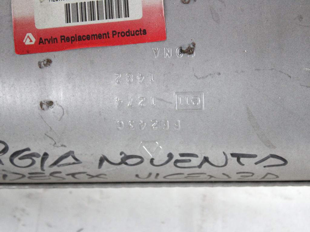 1018857 SILENZIATORE TERMINALE POSTERIORE DI SCARICO FORD COURIER 1.3 B 44KW (1995) RICAMBIO NUOVO