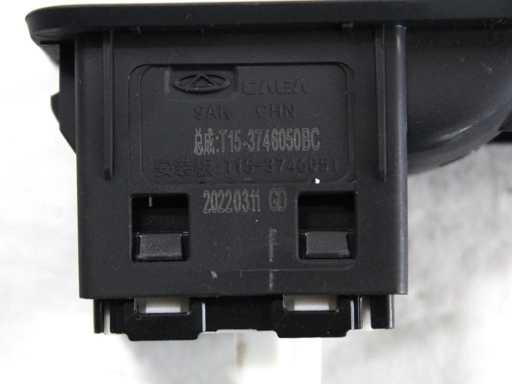 T15-3746150 COMANDO INTERRUTTORE ALZA-VETRO ALZA-CRISTALLO DR MOTOR DR 4.0 1.5 G 114KW AUT 5P (2022) RICAMBIO USATO T15-3746050BC