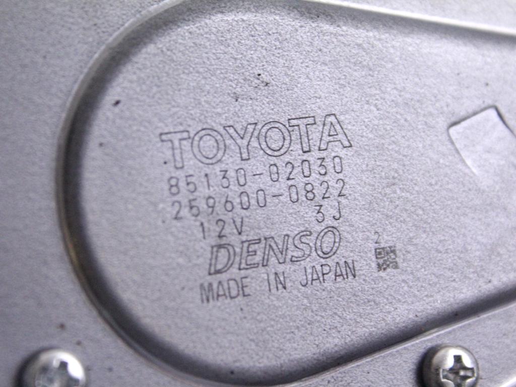 85130-02030 MOTORINO TERGILUNOTTO TOYOTA AURIS 1.4 D 66KW 5M 5P (2007) RICAMBIO USATO