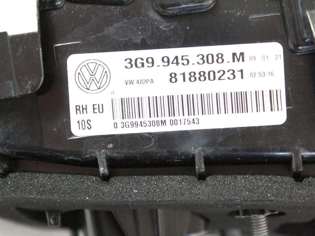 3G9945308M FARO FANALE POSTERIORE DESTRO PARTE INTERNA VOLKSWAGEN PASSAT SW 2.0 D 4X4 147KW AUT 5P (2021) RICAMBIO USATO