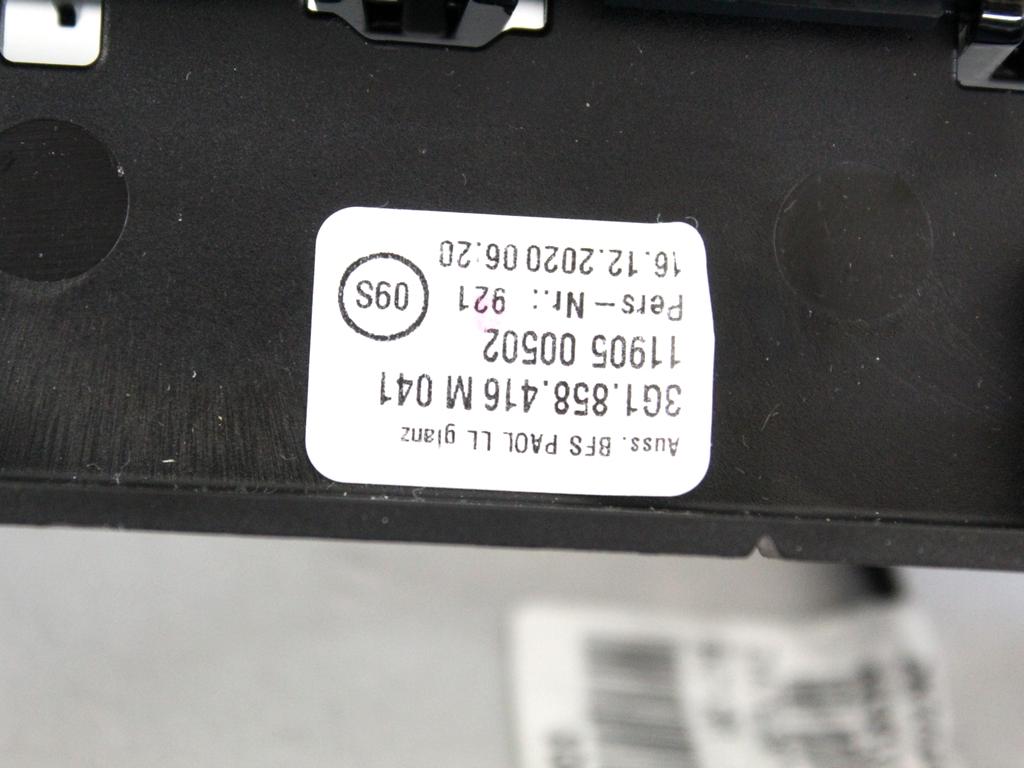 3G1858416M041 BOCCHETTA AERAZIONE CRUSCOTTO CENTRALE E LATO DESTRO VOLKSWAGEN PASSAT SW 2.0 D 4X4 147KW AUT 5P (2021) RICAMBIO USATO