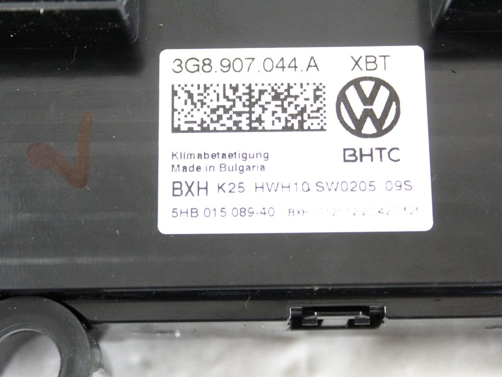 3G8907044A CENTRALINA GRUPPO DI COMANDO CLIMATIZZATORE CLIMA A/C AUTOMATICO VOLKSWAGEN PASSAT SW 2.0 D 4X4 147KW AUT 5P (2021) RICAMBIO USATO