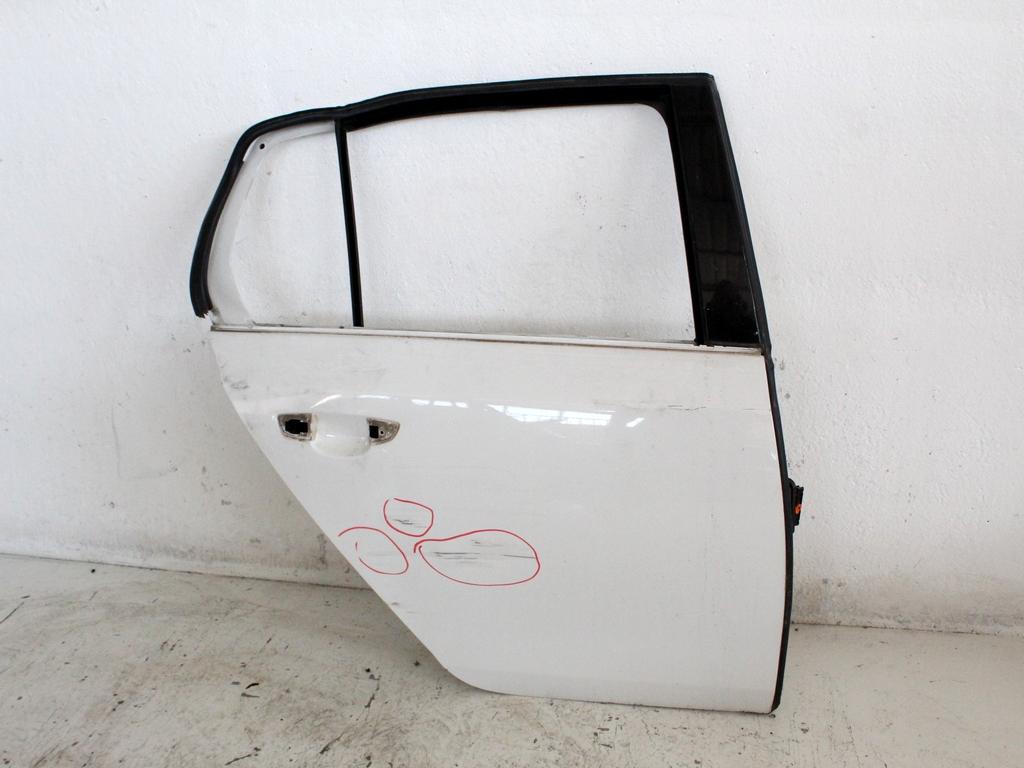 5K6833056K PORTA POSTERIORE DESTRA VOLKSWAGEN GOLF 6 1.6 D 77KW AUT 5P (2009) RICAMBIO USATO STRISCIATA