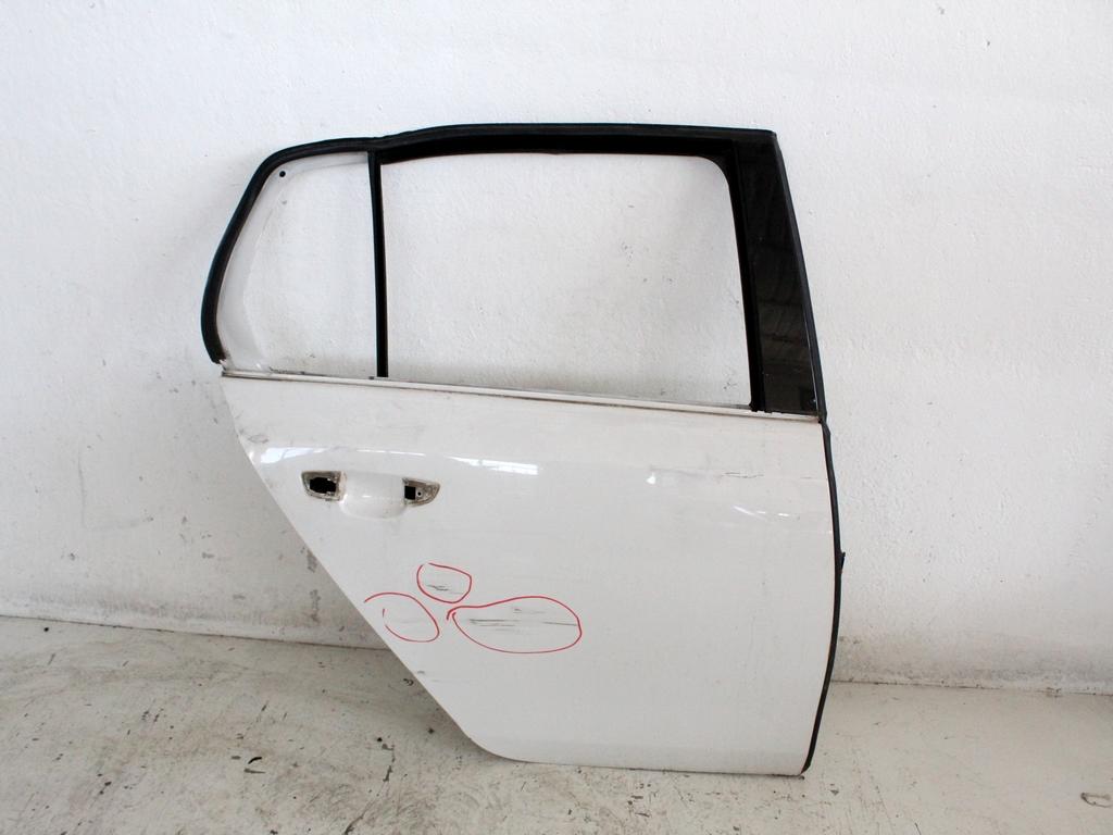 5K6833056K PORTA POSTERIORE DESTRA VOLKSWAGEN GOLF 6 1.6 D 77KW AUT 5P (2009) RICAMBIO USATO STRISCIATA