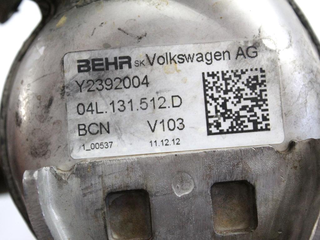 04L131512D RADIATORE SCARICO GAS EGR VOLKSWAGEN GOLF 7 1.6 D 77KW 5M 5P (2013) RICAMBIO USATO