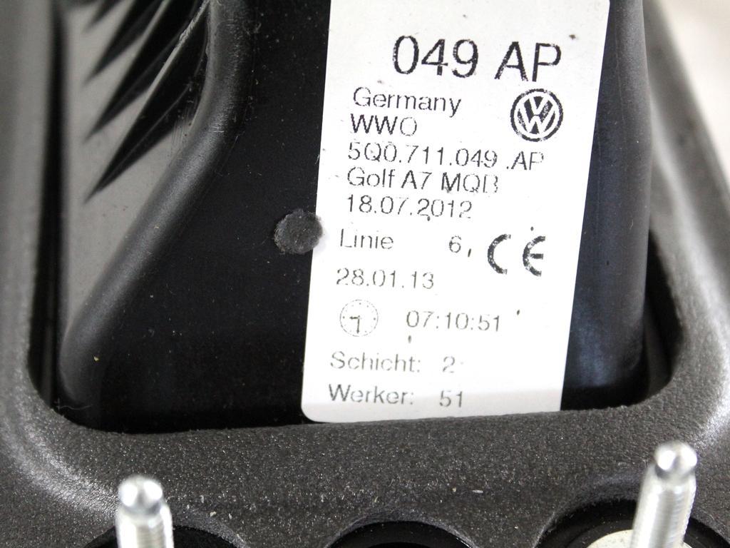 5Q0711049AP LEVA E CORDE CAMBIO MANUALE VOLKSWAGEN GOLF 7 1.6 D 77KW 5M 5P (2013) RICAMBIO USATO 5Q0711061E