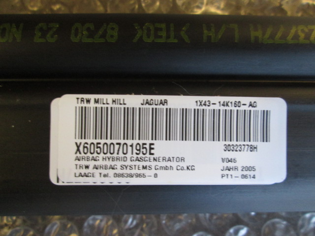 ZRACNA BLAZINA GLAVA LEVA OEM N. X6050070195E 30323778H ORIGINAL REZERVNI DEL JAGUAR X-TYPE X400 MK1 R BER/SW (2005 - 2009)DIESEL LETNIK 2005