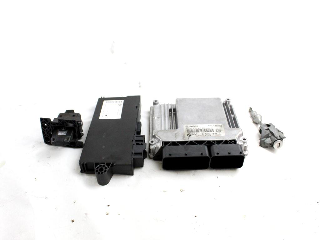 8506374 KIT ACCENSIONE AVVIAMENTO BMW SERIE 3 320D E91 2.0 D 4X4 130KW AUT 5P (2009) RICAMBIO USATO CON CENTRALINA MOTORE, BLOCCHETTI ACCENSIONE APERTURA CON CHIAVE 0281016067 61359147226