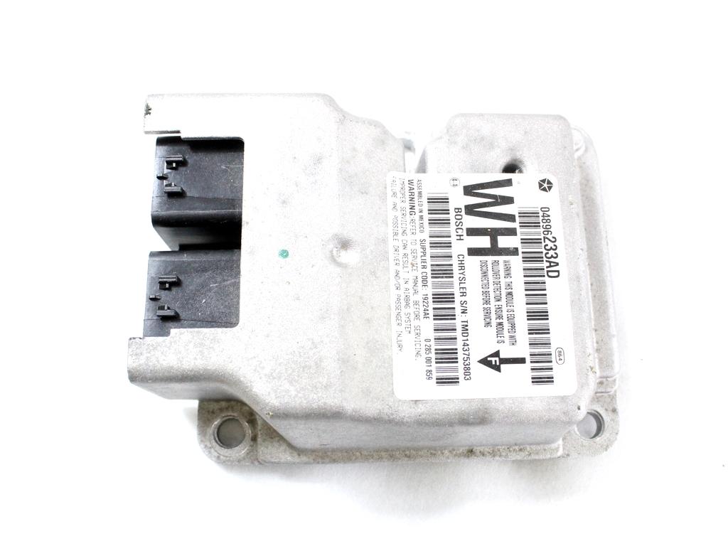 04896233AD KIT AIRBAG JEEP GRAND CHEROKEE 3.0 D 160KW AUT 5P (2008) RICAMBIO USATO CON PRETENSIONATORI, CENTRALINA AIRBAG, AIRBAG VOLANTE GUIDATORE, AIRBAG PASSEGGERO, CRUSCOTTO 0285001859 1CE761D5AA 55117000AG