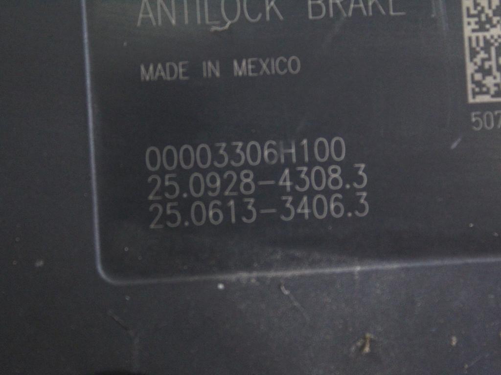 52124493AC CENTRALINA POMPA AGGREGATO ABS JEEP GRAND CHEROKEE 3.0 D 160KW AUT 5P (2008) RICAMBIO USATO 25.0212-0342.4 25.0928-4308.3 25.0613-3406.3