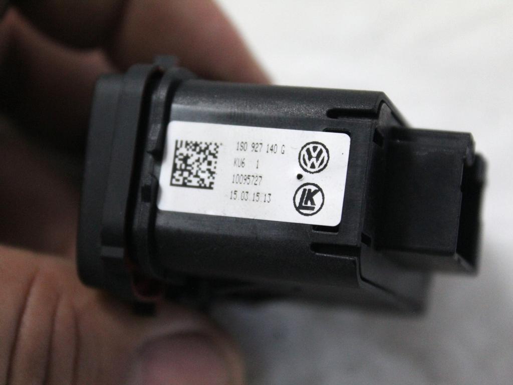 1S0927140G GRUPPO DI COMANDO QUATTRO FRECCE VOLKSWAGEN UP 1.0 B 44KW AUT 5P (2015) RICAMBIO USATO CON INTERRUTTORE SEDILE RISCALDABILE, INDICATORE DISATTIVAZIONE AIRBAG PASSEGGERO