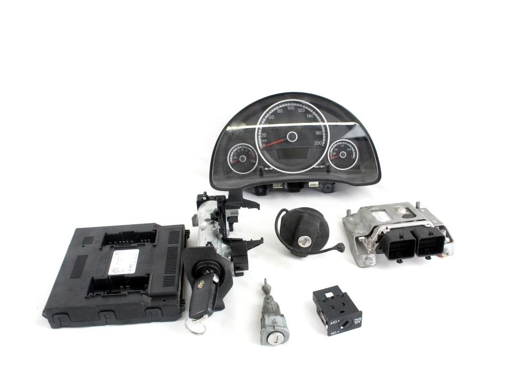 04C907309N KIT ACCENSIONE AVVIAMENTO VOLKSWAGEN UP 1.0 B 44KW AUT 5P (2015) RICAMBIO USATO CON CENTRALINA MOTORE, BLOCCHETTI ACCENSIONE APERTURA CON CHIAVE 04C906020AM 1K0905851 1S0937087D 1S0920861E