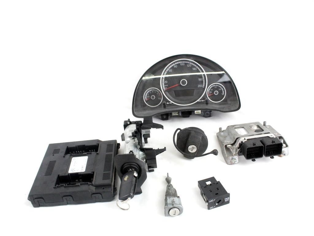 04C907309N KIT ACCENSIONE AVVIAMENTO VOLKSWAGEN UP 1.0 B 44KW AUT 5P (2015) RICAMBIO USATO CON CENTRALINA MOTORE, BLOCCHETTI ACCENSIONE APERTURA CON CHIAVE 04C906020AM 1K0905851 1S0937087D 1S0920861E