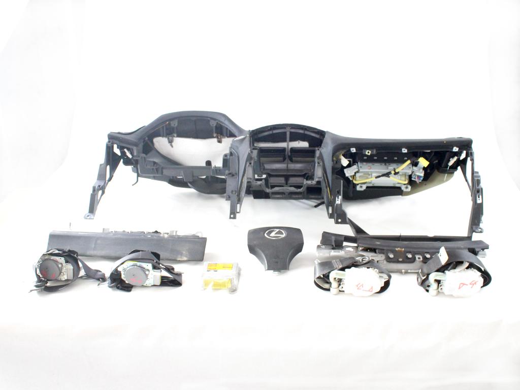 89170-53100 KIT AIRBAG LEXUS IS II E2 220D 2.2D 130KW 6M 5P (2006) RICAMBIO USATO CON CENTRALINA AIRBAG, AIRBAG VOLANTE, PRETENSIONATORI CINTURE DI SICUREZZA, AIRBAG GINOCCHIA 45130-53080-C0 CRUSCOTTO LEGGERMENTE DANNEGGIATO