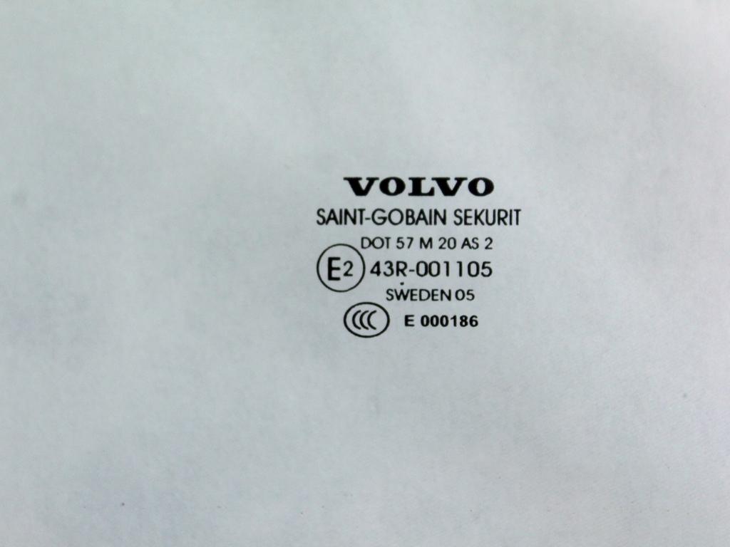 30674295 VETRO SCENDENTE PORTA POSTERIORE DESTRA VOLVO V50 SW 2.0 D 100KW 6M 5P (2005) RICAMBIO USATO