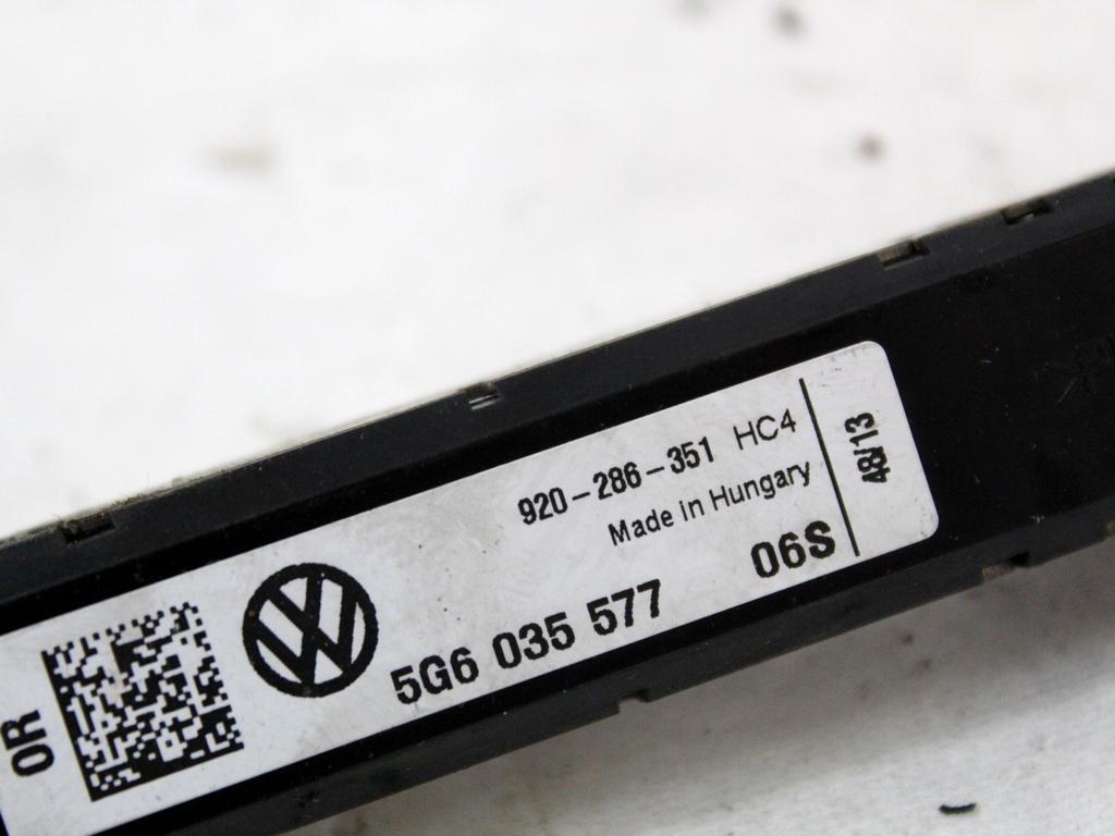 5G6035577 CENTRALINA AMPLIFICATORE ANTENNA VOLKSWAGEN GOLF 7 1.6 D 77KW 5M 5P (2014) RICAMBIO USATO