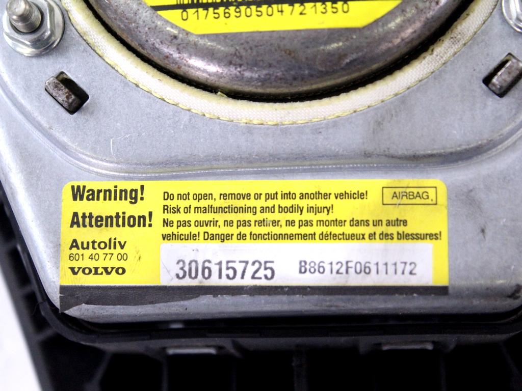 30724652 KIT AIRBAG VOLVO V50 SW 2.0 D 100KW 6M 5P (2005) RICAMBIO USATO CON CENTRALINA AIRBAG, AIRBAG VOLANTE, AIRBAG PASSEGGERO, PRETENSIONATORI CINTURE DI SICUREZZA E CRUSCOTTO 30615725 30615716 30722599