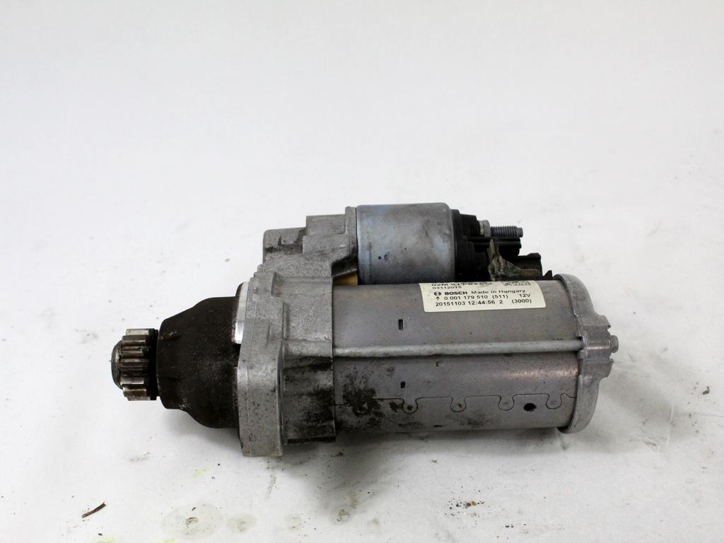 02M911021G MOTORINO AVVIAMENTO VOLKSWAGEN POLO 1.0 B 55KW 5M 5P (2016) RICAMBIO USATO 0001179510