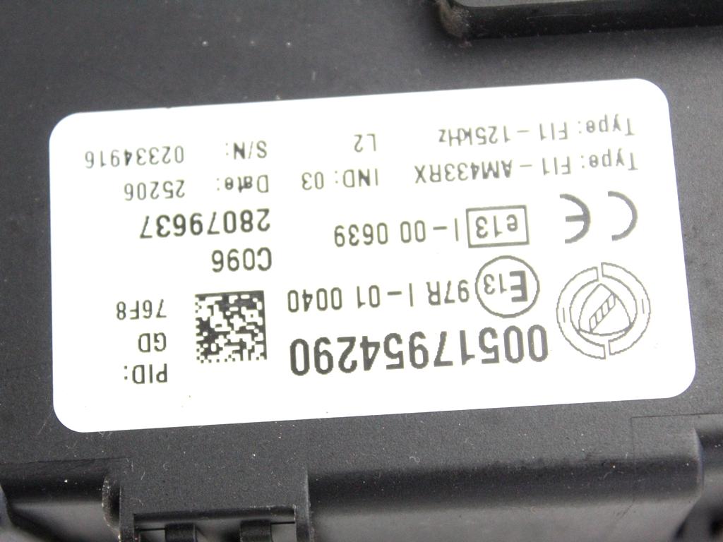 51793104 KIT ACCENSIONE AVVIAMENTO FIAT GRANDE PUNTO 1.2 B 48KW 5M 5P (2006) RICAMBIO USATO CON CENTRALINA MOTORE, BLOCCHETTI ACCENSIONE APERTURA CON CHIAVE 51793074 51795429