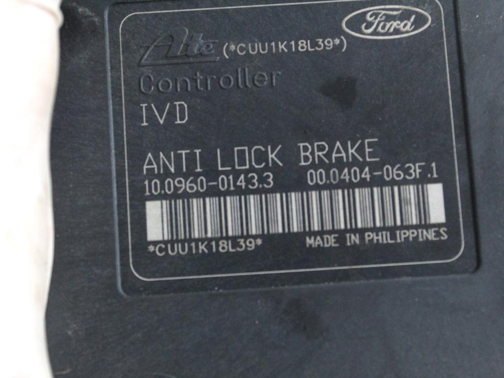 AV41-2C405-AA CENTRALINA POMPA AGGREGATO ABS FORD KUGA 2.0 D 103KW 6M 5P (2012) RICAMBIO USATO 10.0206-0410.4 10.0960-0143.3 00.0404-063F.1