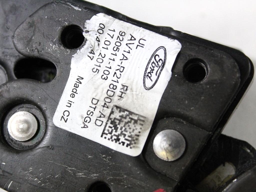 AV1A-R218D04-AD CHIUSURA SERRATURA SUPERIORE PORTA ANTERIORE DESTRA FORD B-MAX 1.5 D 55KW 5M 5P (2015) RICAMBIO USATO