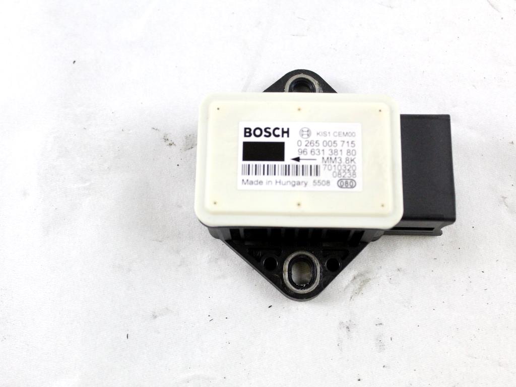 9663138180 SENSORE ESP IMBARDATA CITROEN C4 PICASSO 1.6 D 80KW AUT 5P (2008) RICAMBIO USATO 0265005715