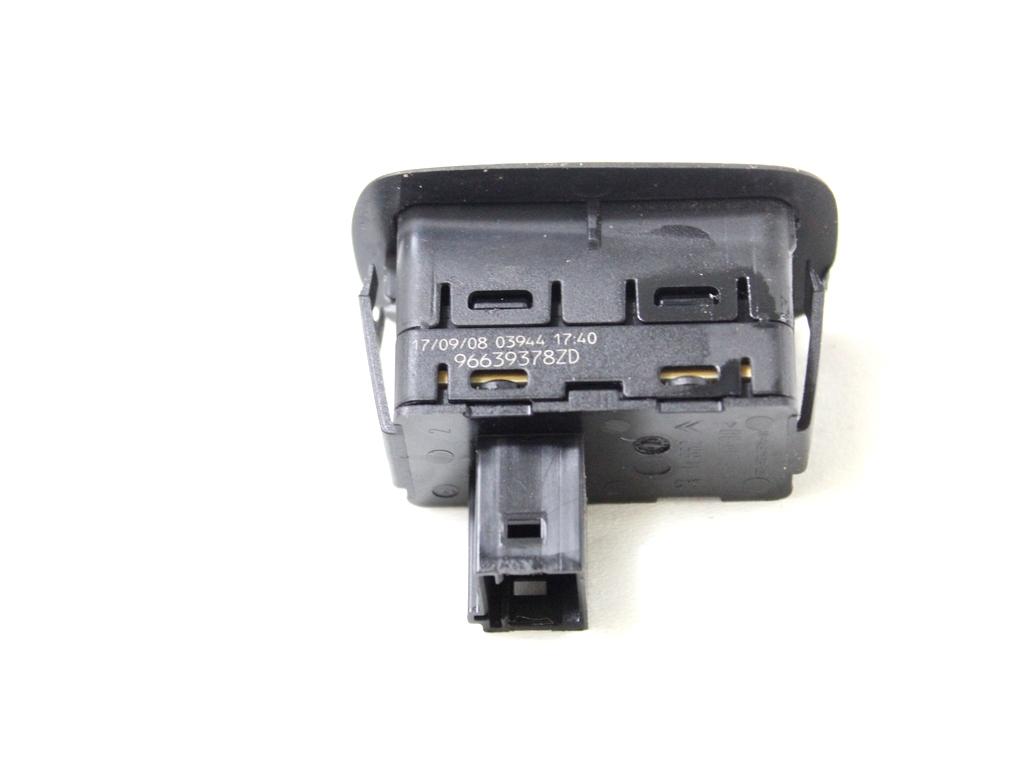 96639378ZD COMANDO INTERRUTTORE ALZA-VETRO ALZA-CRISTALLO PORTA POSTERIORE CITROEN C4 PICASSO 1.6 D 80KW AUT 5P (2008) RICAMBIO USATO