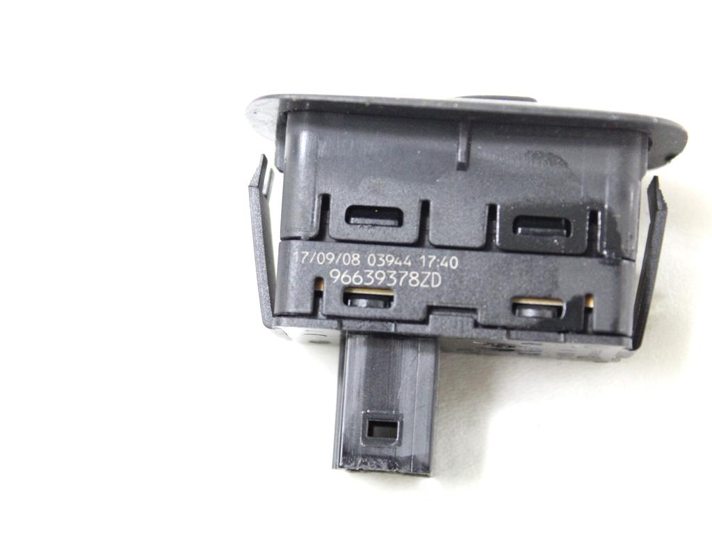 96639378ZD COMANDO INTERRUTTORE ALZA-VETRO ALZA-CRISTALLO PORTA POSTERIORE CITROEN C4 PICASSO 1.6 D 80KW AUT 5P (2008) RICAMBIO USATO